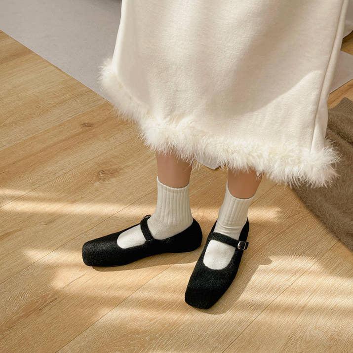 Clara – Cozy Mary Jane Flats