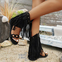 Nia- Fringe Sandals