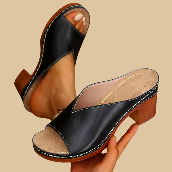 Veronica- Leather Orthopedic Sandals