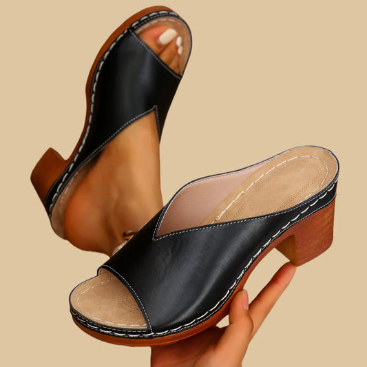 Veronica- Leather Orthopedic Sandals