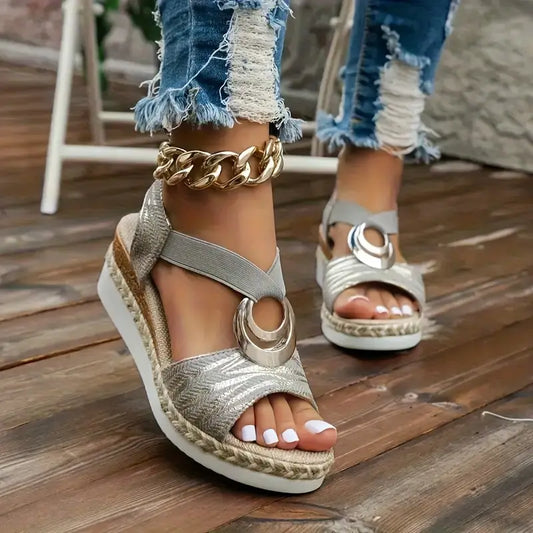 Amelia- Espadrille Wedge Sandals