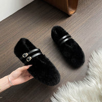 Zara - Chic Faux Fur Leopard Flats