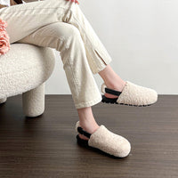 Mila - Teddy Slingback Winter Slippers