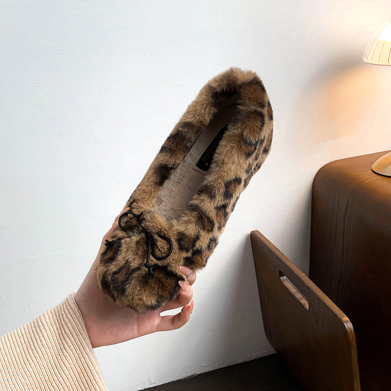 Aria - Leopard Print Ballerina Flats
