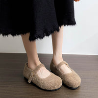 Flora - Elegant Warm Mary Jane Flats