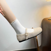 Flora - Elegant Warm Mary Jane Flats