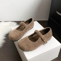 Flora - Elegant Warm Mary Jane Flats