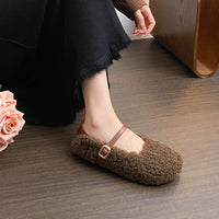 Terra - Rustic Faux Fur Shoes