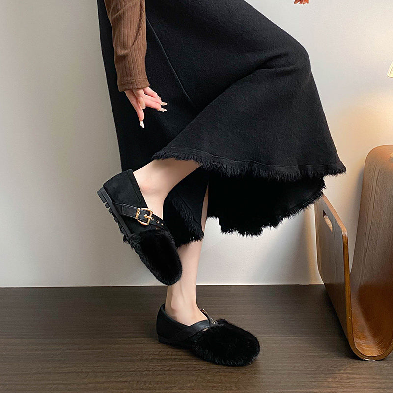 Camila - Modern Cozy Strap Flats