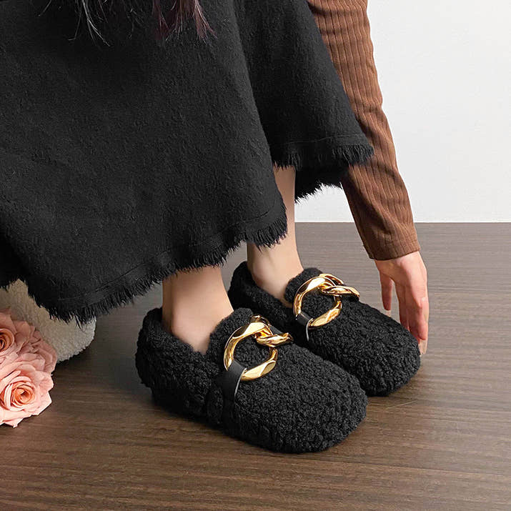 Bianca - Plush Faux Fur Cozy Shoes