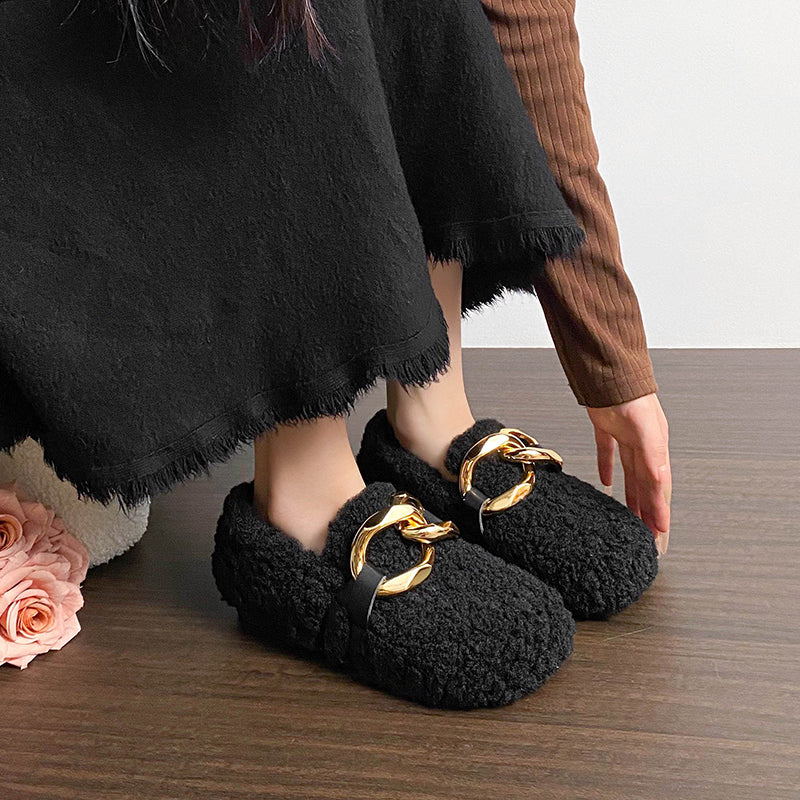 Bianca - Plush Faux Fur Cozy Shoes