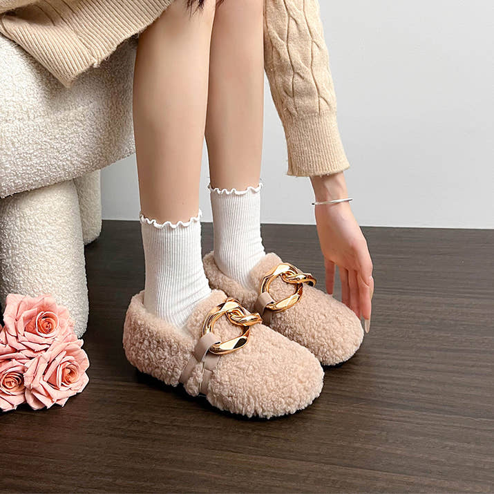 Bianca - Plush Faux Fur Cozy Shoes