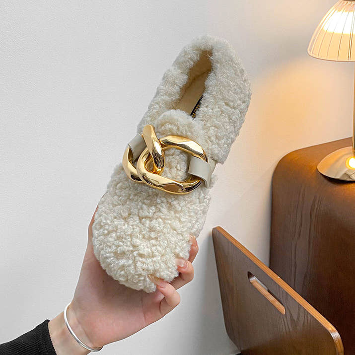 Bianca - Plush Faux Fur Cozy Shoes