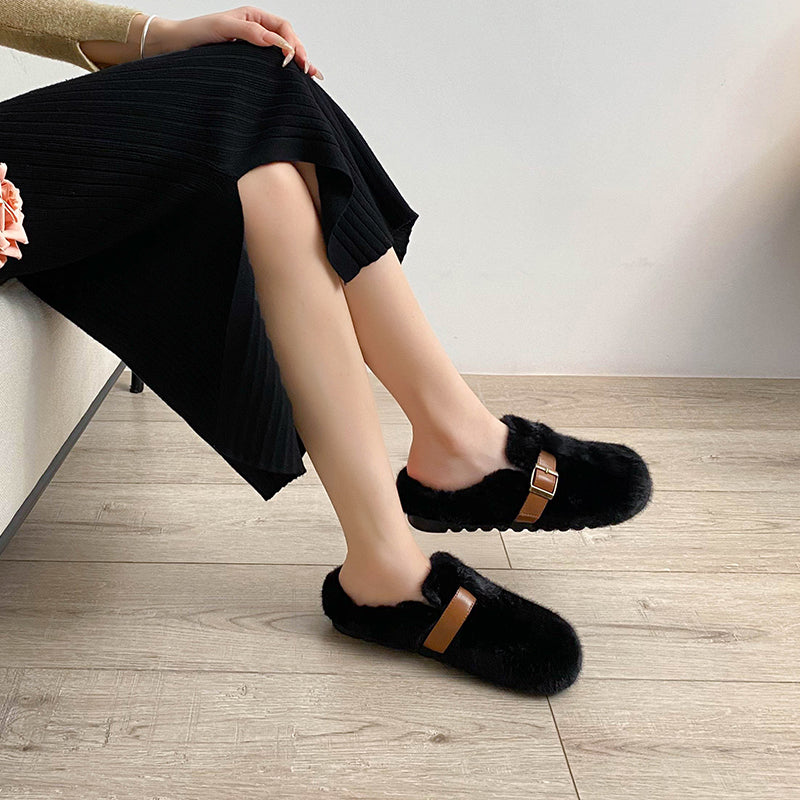 Claudia - Timeless Faux Fur Mules
