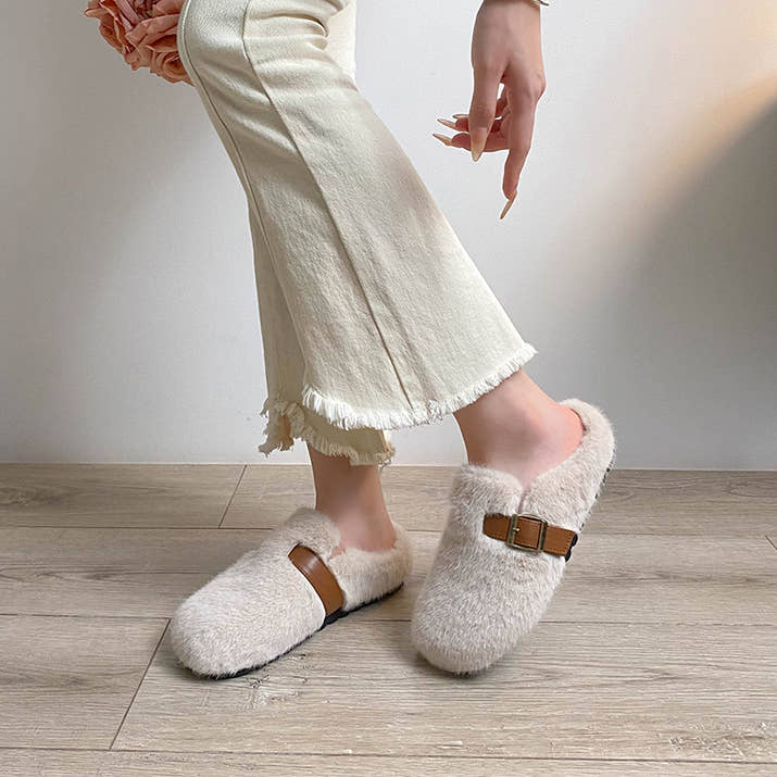 Claudia - Timeless Faux Fur Mules