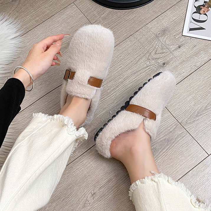 Claudia - Timeless Faux Fur Mules