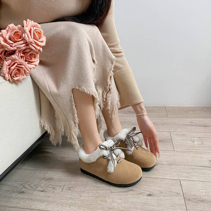 Hannah - Rustic Lace-Up Winter Shoes