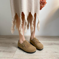 Mara - Vintage Buckle Winter Loafers
