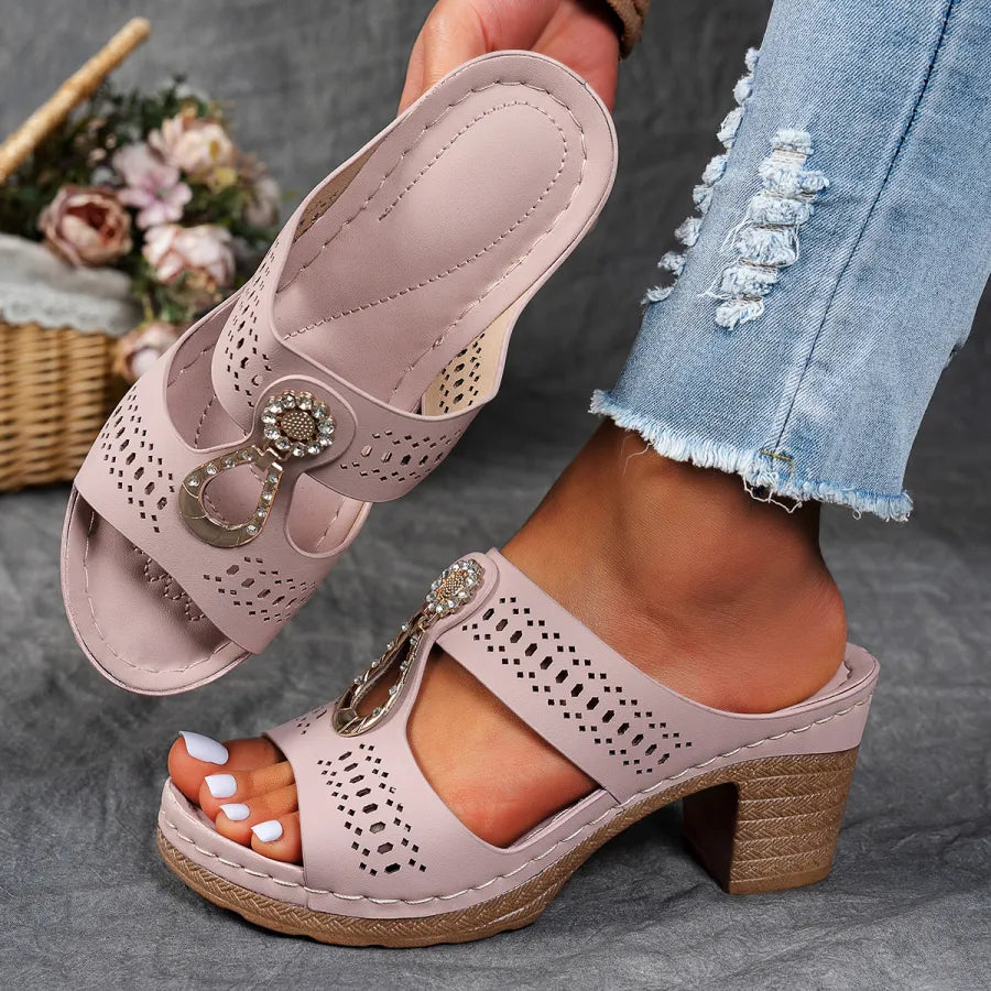 Isabella- Jewel Mule Sandals
