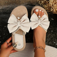 Sofia- Bow Slide Sandals