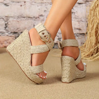 Alexandra- Rope Wedge Sandals