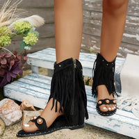 Nia- Fringe Sandals