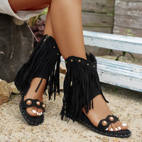 Nia- Fringe Sandals
