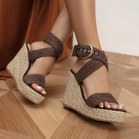 Alexandra- Rope Wedge Sandals