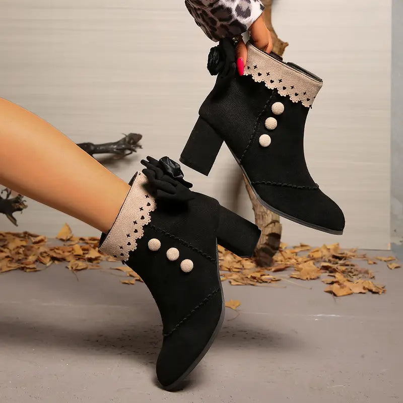 Aria- Vintage Ankle Boots