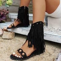 Nia- Fringe Sandals
