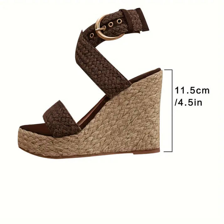 Alexandra- Rope Wedge Sandals