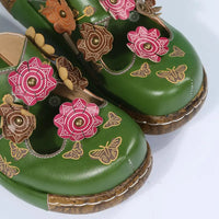 Quinn- Floral Mule Sandals