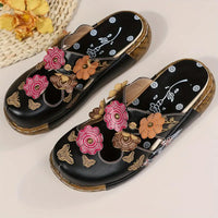 Quinn- Floral Mule Sandals