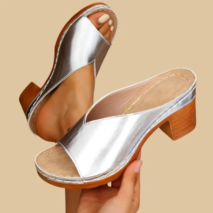 Veronica- Leather Orthopedic Sandals