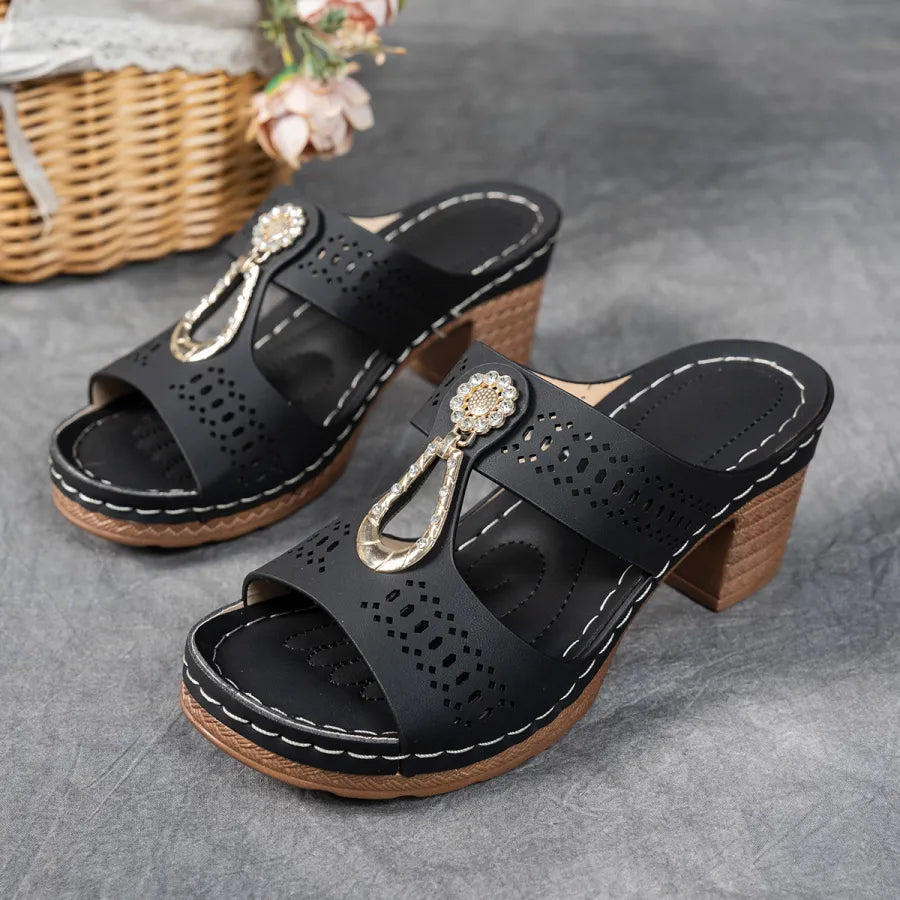 Isabella- Jewel Mule Sandals