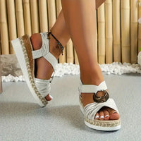 Amelia- Espadrille Wedge Sandals