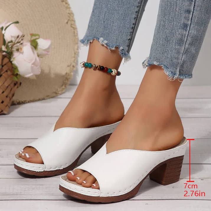 Veronica- Leather Orthopedic Sandals
