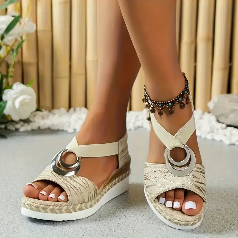 Amelia- Espadrille Wedge Sandals