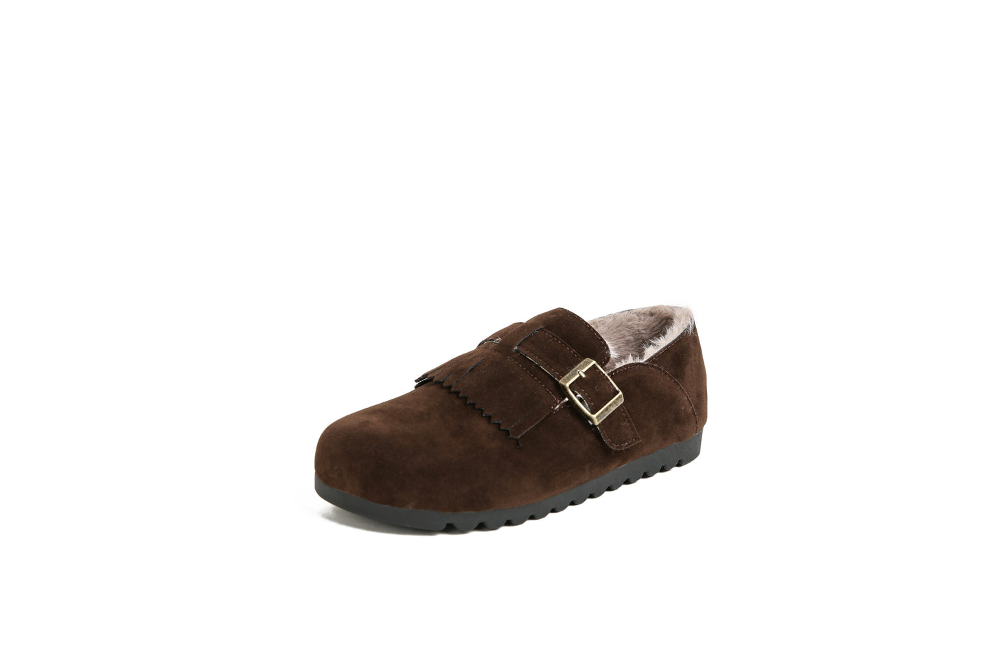 Mara - Vintage Buckle Winter Loafers