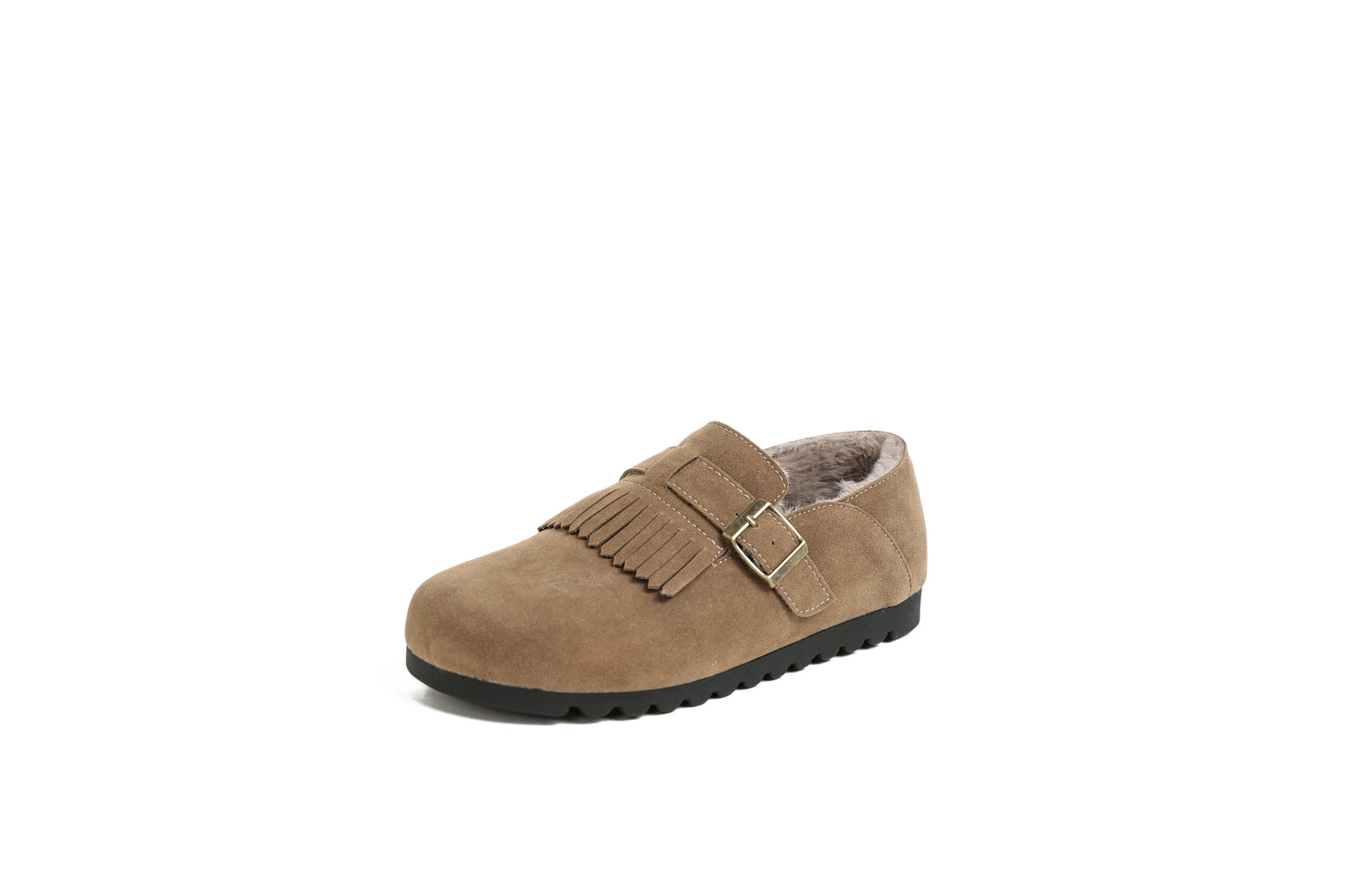 Mara - Vintage Buckle Winter Loafers