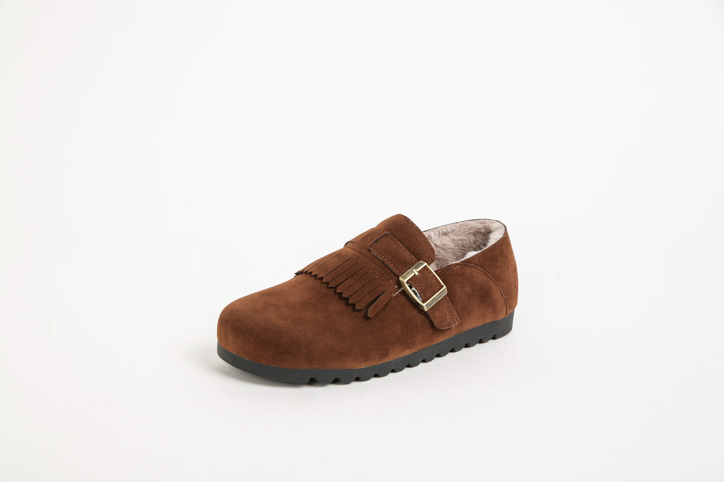 Mara - Vintage Buckle Winter Loafers