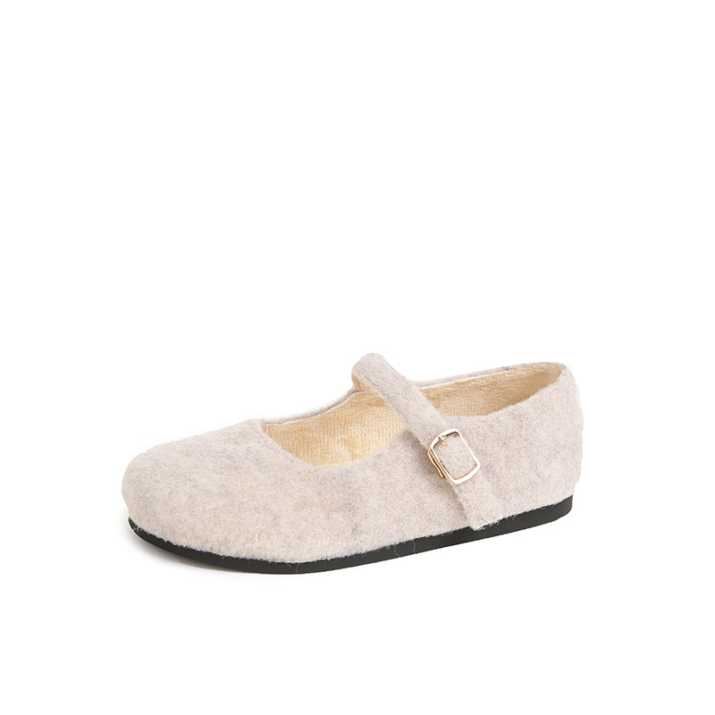 Flora - Elegant Warm Mary Jane Flats