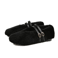 Zara - Chic Faux Fur Leopard Flats