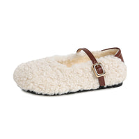 Terra - Rustic Faux Fur Shoes