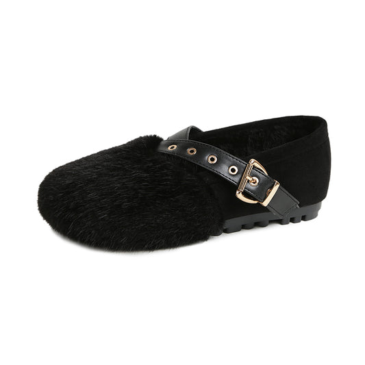 Camila - Modern Cozy Strap Flats