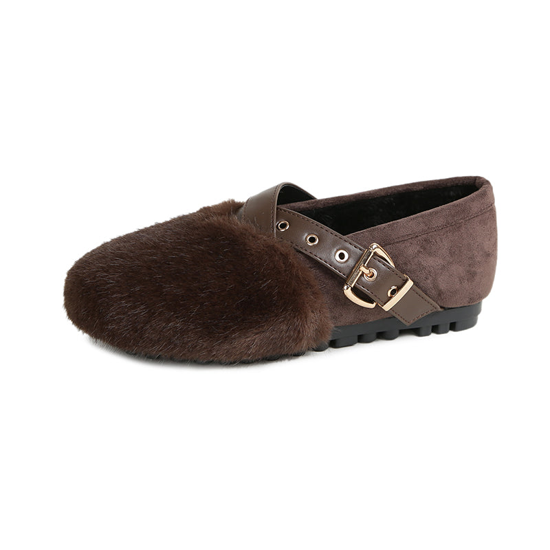 Camila - Modern Cozy Strap Flats
