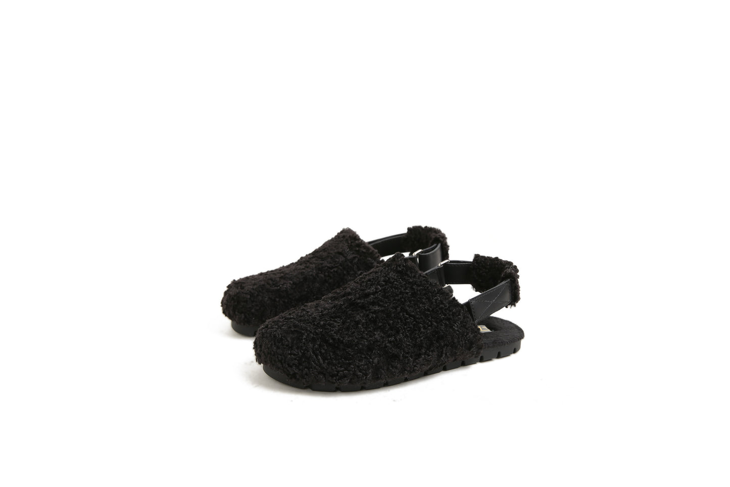 Mila - Teddy Slingback Winter Slippers