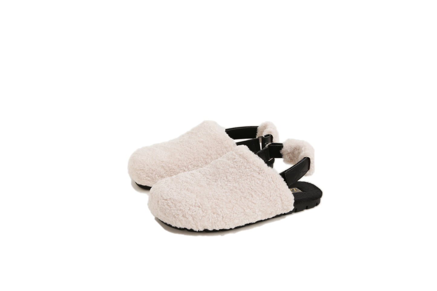 Mila - Teddy Slingback Winter Slippers