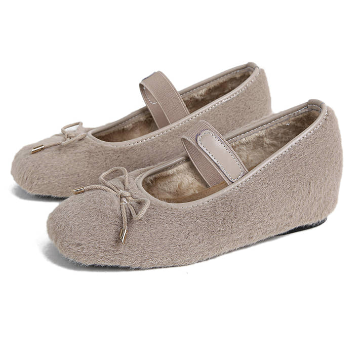 Ella - Cozy Ballerina Winter Flats
