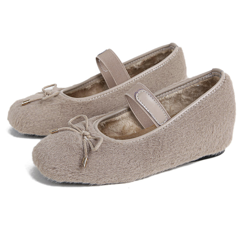 Ella - Cozy Ballerina Winter Flats